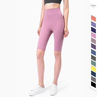 China Hot Selling Breathable Women Shorts Sexy Fitness Yoga Wear High Waist Plain Butt Crac! crack! women's gym abbreviations for sale