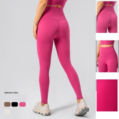 China Wholesale Breathable Fitness Clothing Women Sexy High Waist Yoga Pants Leggings With Pockets Yoga And Solid Fitness Wear Pattern for sale