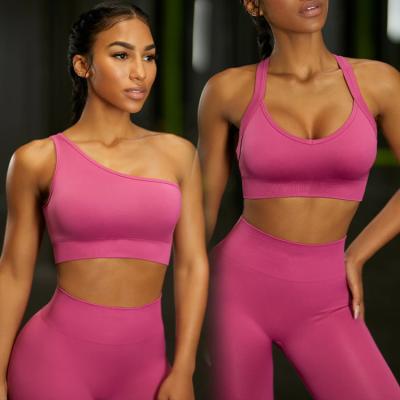 China Wholesale Breathable Fitness Yoga Set Workout Gym Fitness Sets Women High Waist Seamless Yoga Set Highly For Women for sale