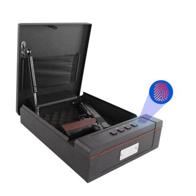 China Steel Structure Heavy Duty Ammunition Small Metal Safe Fingerprint Open Safe Portable Gun QG02 for sale