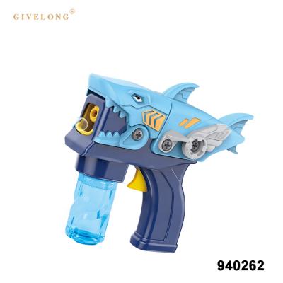 China Non-toxic Material Friction Assemble Sea Animal Shape Toys Bubble Machine Gun for sale