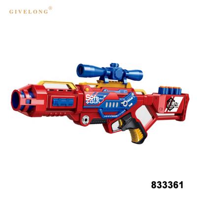 China Non-Toxic Eco-Friendly Manual Toy Gun Soft Bullet With 10 Round Bullets And 10 Sucker Bullets for sale