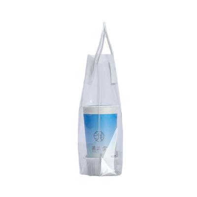 China Custom Clear Transparent Moisture Proof Finger Milk Tea Finger Wrapping Bag Packaging Bag Shopping Bag for sale