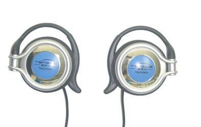 China ODM 30mm Speaker Ear Hook Headphones For Computer 3.5mm Cord for sale