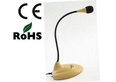 China Yellow Microphone PC Professional Desktop Microphone High Quality Speaker for sale