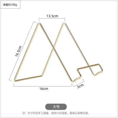 China Gold Iron Lazy Bracket Tablet Stand Gold Iron Tablet Holder Phone Mobile Phone Desk Stands for sale