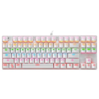 China Universal Gaming Keys Backlight 87 Keys Gaming OEM Laptop Gaming Mechanical Desktop Keyboard for sale