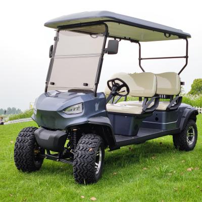 China 2023 Customize New 4 Seat Golf Cart Hunter Offroad Car Electronic Golf Car With Smart Tubeless Car Charger 23X10.5 -10 for sale