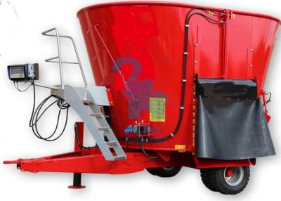 China Red Cow Feed Mixer Rotation Machine , High Speed Small Feed Mixer Equipment for sale