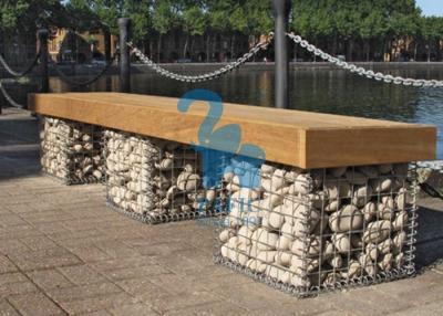 China ISO Steel Gabion Baskets , Stone Gabion Chair For Garden And Park for sale