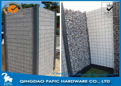 China Quick Building-Up Wire Cages For Stone Walls / Wire Mesh Gabions for sale