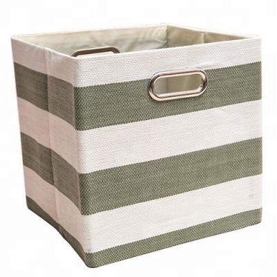 China Viable Lost Fabric Organizer-Folding Storage Cube Container Baskets Boxes for sale