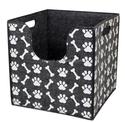 China KUYUE minimalist felt pet nest, collapsible storage box for sale