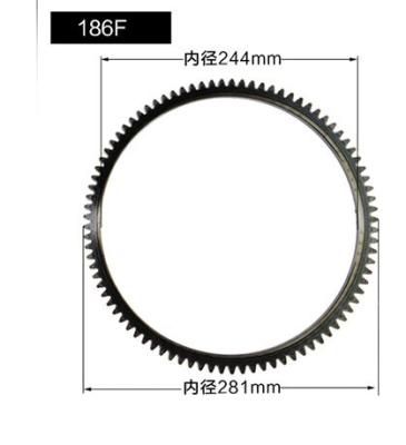 China Air Cooled Single Cylinder Diesel Engine Parts 170F 178F 186F 188F 186FA FS Flywheel Gear Ring NOTE TO US for sale