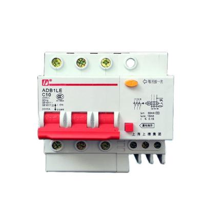 China DZ47LE-63 3P 10A RCD Three Phase Three Wire Electric Shock Breaker Remote Control Group for sale