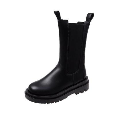 China New Deodorization Women's Martin Boots 2021 Autumn Ankle Boots British Wind Tube Spring And Single Flat Autumn Boot for sale