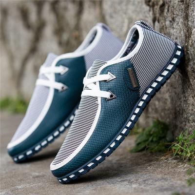 China 2021 New Fashion Trend Beans Men's Leather Shoes Flat Casual Men's Shoes for sale