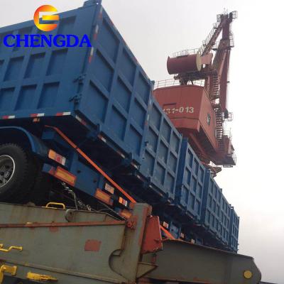 China Brand New 3 Axles Truck Trailer Hydraulic Tipper Trailer 40 Cubic Tipping Rear Dump Semi Trailer for sale