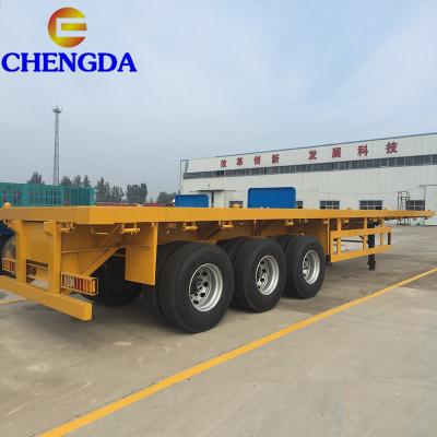 China Chengda 60 Ton Flat Bed Semi Trailer Truck Trailer For Sale Philippines for sale