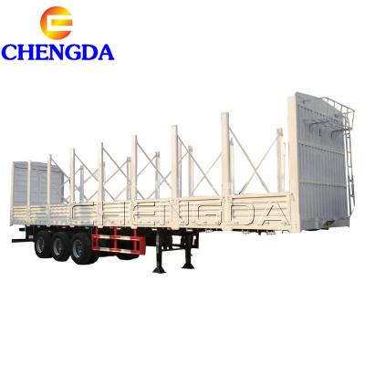 China Low Price 2 3 4 Axle Fence Cargo Side Wall Semi Trailer Truck Trailer For Sale for sale