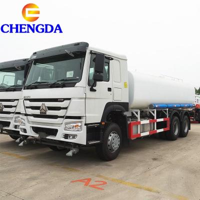 China Building Material Shops Howo Used Water Tanker 6x4 Water Jet Bowser Water Tank Truck For Sale for sale