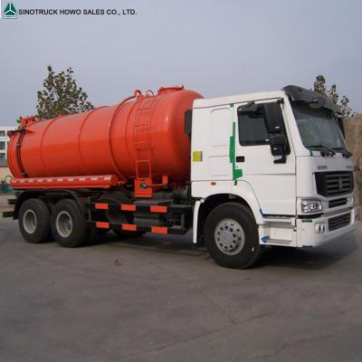 China HOWO 6 Wheeler Sewage Machinery Repair Shops Suction Truck 12 Cubic Meter Garbage Truck for sale