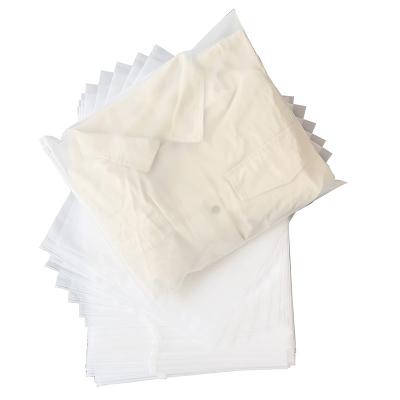 China Recyclable Frosted Shirt Apparel Packaging Opp Mylar Bag Cellophane Plastic Bag Zip Lock Poly Bags For Travel Storage for sale