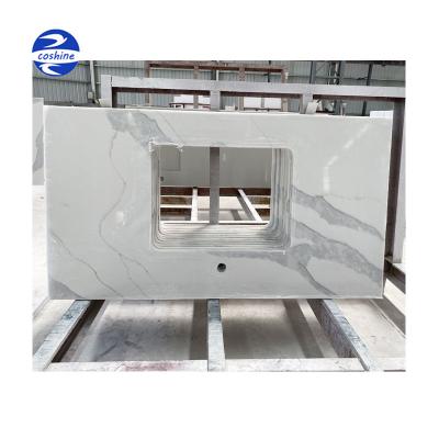 China Modern Quartz Stone Kitchen Countertops Artificial Stone Projects Hotel Stone M2 Price Sale for sale