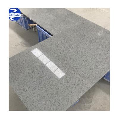 China Engineered Quartz Co Shine Gray Quartz Stellar Stone Artificial Engineered Quartz Slab for sale