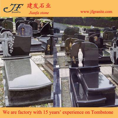 China NEWEST POLAND EUROPEAN Multicolor Granite Headstones Designs For Graves for sale