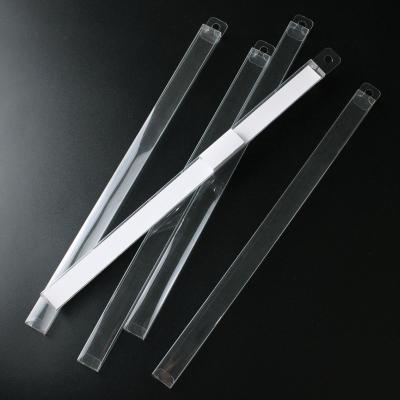 China Recyclable Customized Transparent Rectangular Chopsticks Plastic Packaging Gift Box for sale