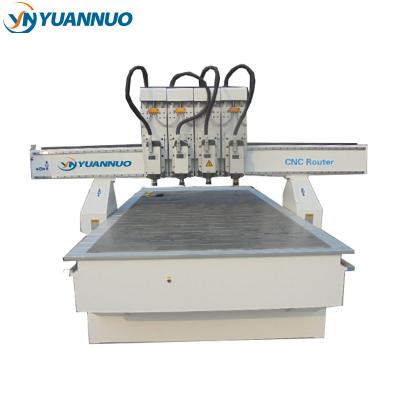 China Garment Shops YN1325 Four Heads CNC Router For Woodworking for sale