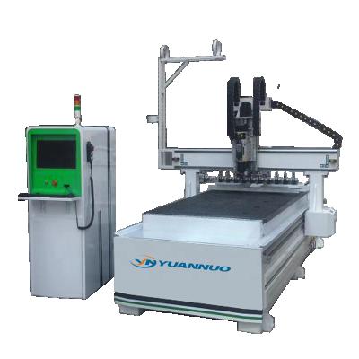 China Hotels YN1325 9.6kw Automatic ATC CNC Router Change Tools CNC Cutting and Carving for CNC Woodworking Machinery for sale