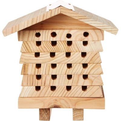 China Warm Design Breathable Mason Bee Management System Interactive Wooden House, Solitary Bee Amazon House for sale