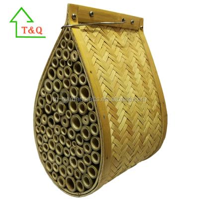 China Amazon Breathable Topselling Outdoor Garden Bamboo Mason Bee House for sale