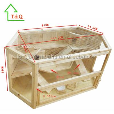 China Large viable chinese natural wooden pet gerbil hamster house/cages for sale for sale