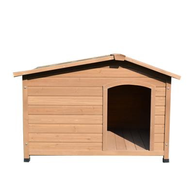 China Large Outdoor Solid Wooden Dog House Kennel for sale