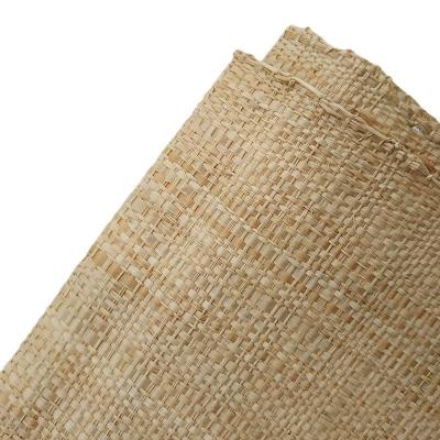 China China 2022 new raffia accessories raffia paper sheet natural color craft fabric natural raffia fabric for sale