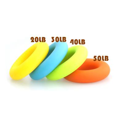 China Silicone Made Muiti Strength Levels Silicone Grip Rings Hand Enhancer Grip Strength Trainer For Carpal Tunnel for sale