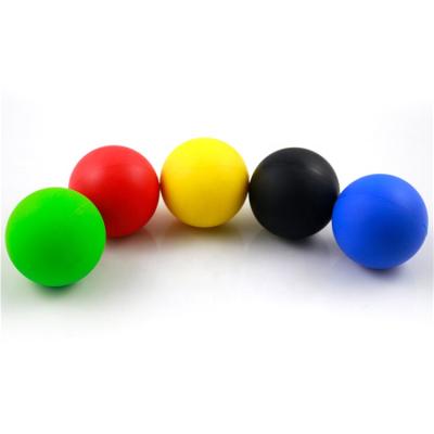 China Diameter 6.3cm Solid Silicone Rubber Massage Lacrosse Therapy Ball Made Of 100% Silicone Rubber With Custom Logo for sale