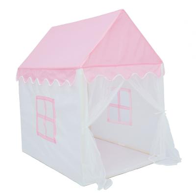 China Toy Home Fabric Children Party Sports Sky Blue Pink Kids Play Princess Playhouse Tent For Painting for sale