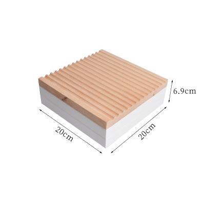 China Best Quality Gift Multifunctional Desktop Storage Box Wooden Cover Wholesale Pen Boxes And Packaging Simple for sale