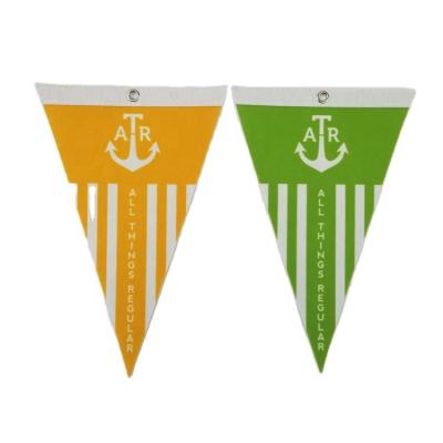 China Health care institute China factory supply high quality triangle football club fans felt pennants for sale