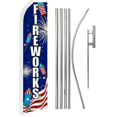 China FLYING Flagpole Kit Fireworks Sold Here Advertising Fireworks Swooper Floating Feather for sale