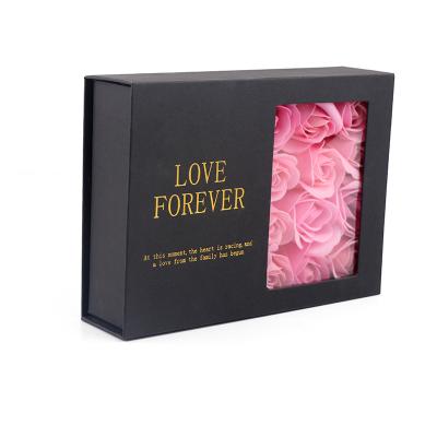 China Handmade High Quality Black Paper Box For Cosmetics Set for sale