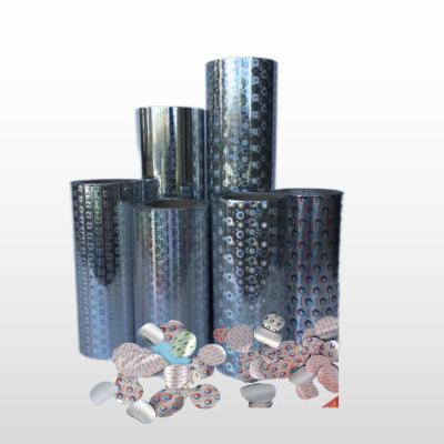 China Aluminum Foil Sealing Film With Plastic Cap Backing For Wide Seal Diameters for sale