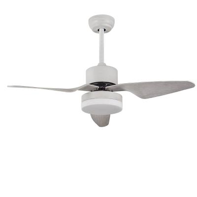 China Modern High Quality 48 Inch Silver 3 Blades DC Fan With LED Light For Decorative Ceiling for sale