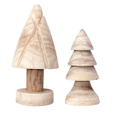 China Traditional Wooden Tree Decorations Christmas Decoration Desktop Ornament for sale