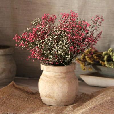 China Rustic Natural Wooden Flower Pot Planter Flower Vase Flower Pots Rustic Rustic Planters for sale