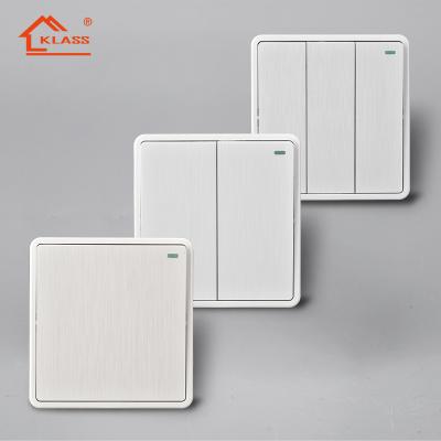 China UK Standard 220V PC 1 2 3 4 Gang Electrical Wall Switch For Home Use for sale